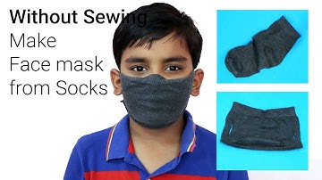 !!No Sewing!! Make Face mask from socks at home