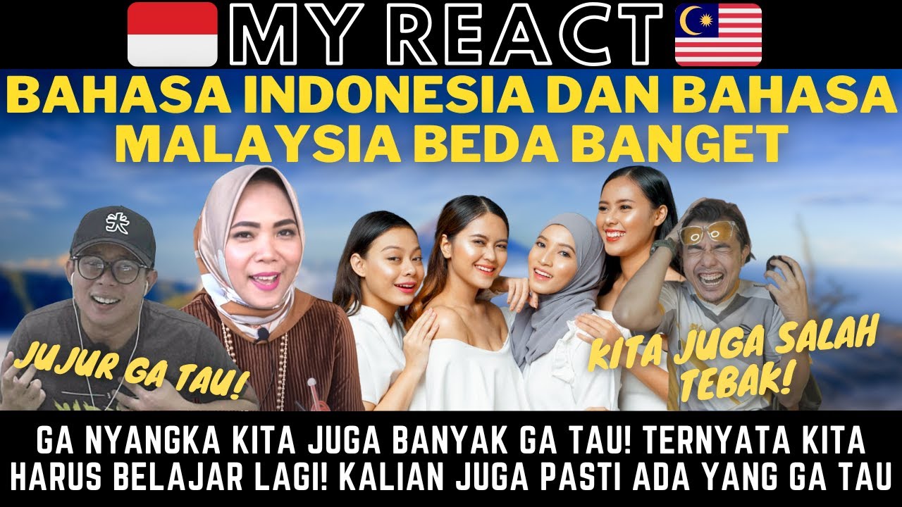 REAKSI JUJUR AJA! TEBAK BEDA BAHASA INDONESIA DAN MALAYSIA