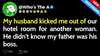 My husband kicked me out of our hotel room for another woman. [FULL STORY]