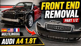 Audi A4 1.8T: How to Remove the Front End (Part 1/2) "Bumper, Headlights & Connectors"