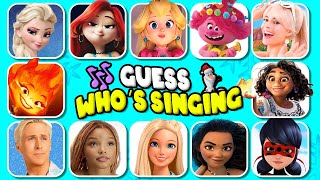 Guess Who's Singing 🎤🎙️🎶| Disney Song | Barbie, Moana, Elsa,Mirabel,Arile,Trolls 3 Band Together