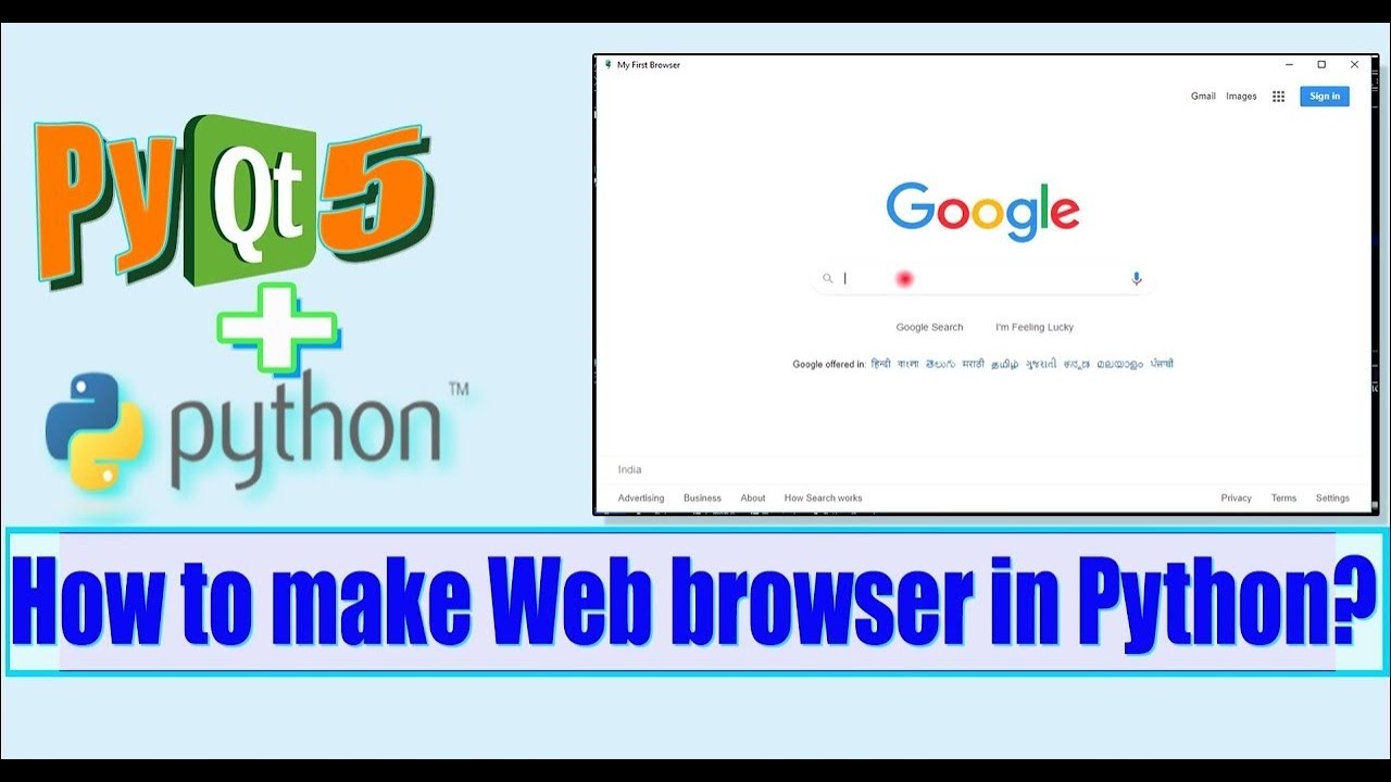 How to make a browser in python || Part-1 || Code with Yash - YouTube