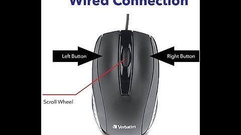 Verbatim Wired Computer Mouse   Corded USB Mouse for Laptops and PCs   Right or Left Hand Use, Black