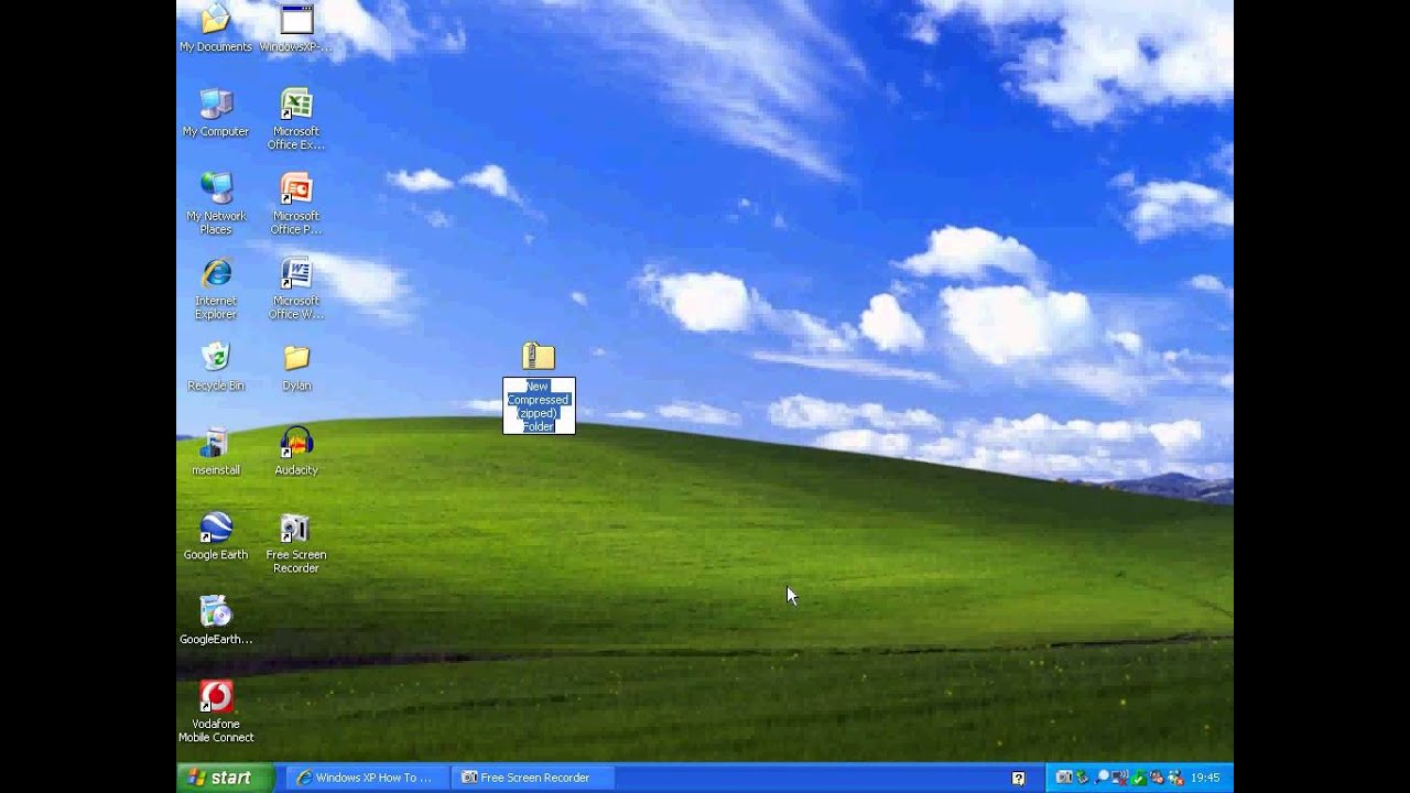 Windows XP How To Create A Compressed Zipped Folder YouTube