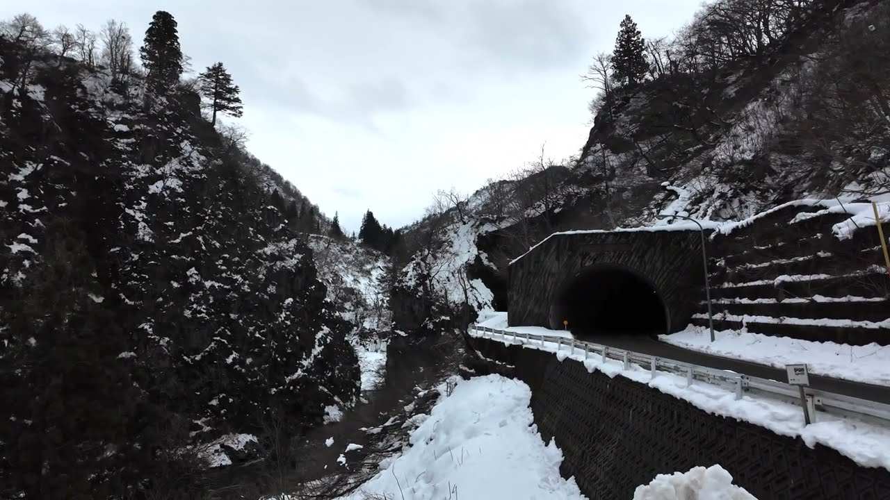 【Snowy Japan Walk】Kiyotsu River, Niigata [4K]