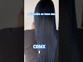 Cabellera azul - tonos fantasía en extensiones de cabello natural #extensionesdecabello #haircolor