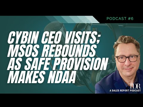 Cybin CEO Visits; MSOS Rebounds As SAFE Provision Makes NDAA