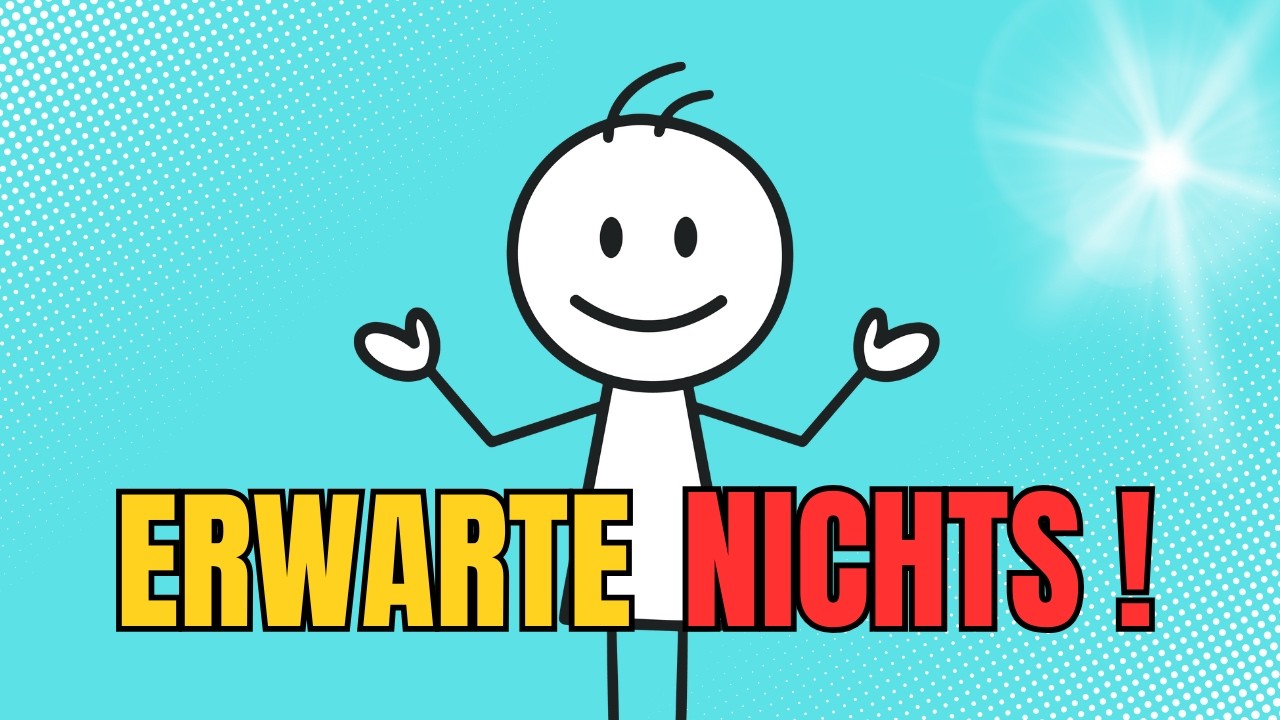 Hör AUF, von anderen ENTTÄUSCHT zu werden! (Die Wahrheit)