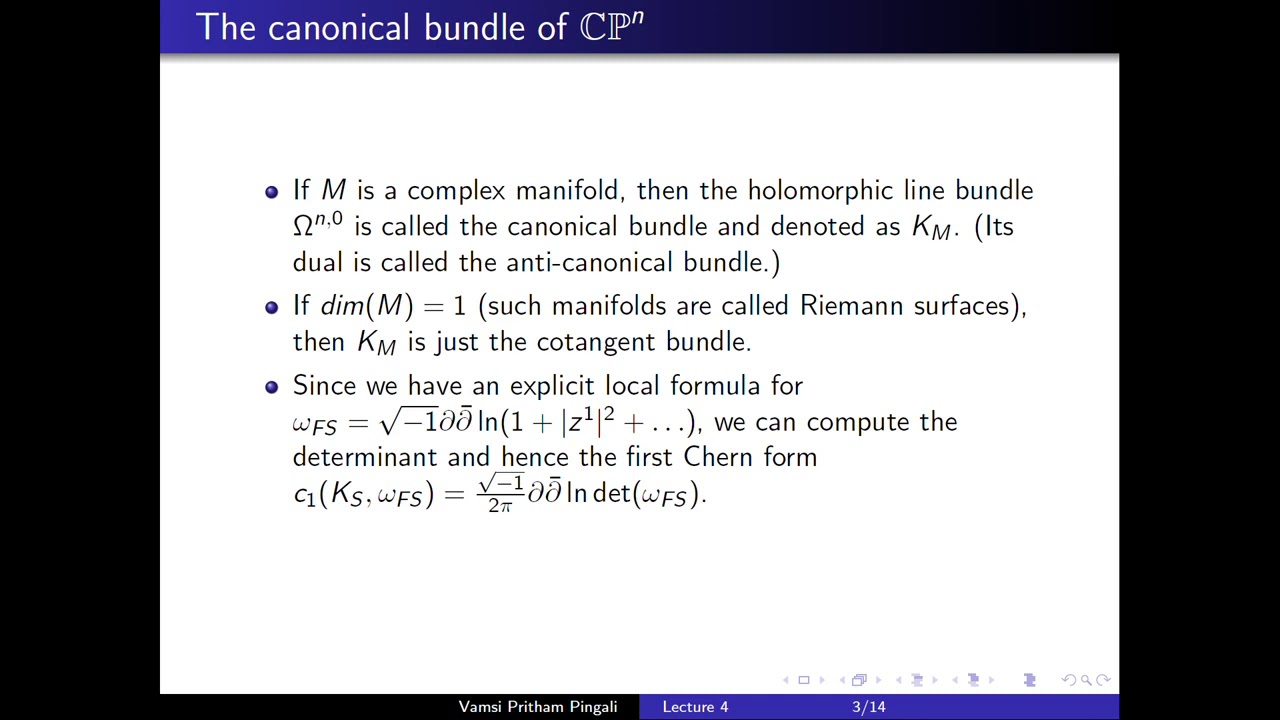 Vamsi Pritham Pingali 4 - The Calabi Conjectures - YouTube
