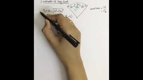 Setting out of curve using ordinates from long chord