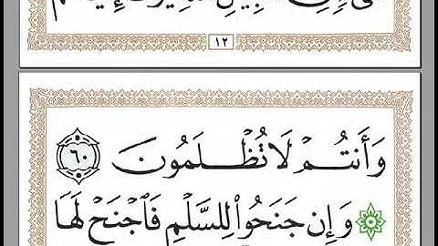 الجزء العاشر سورة الأنفال وسورة التوبة تلاوة كريمة بصوت جميل لشيخ جليل برواية حفص عن عاصم