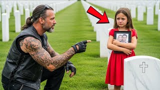A Biker Found a Little Girl Crying at His Daughter’s Grave — The Truth Changed Everything