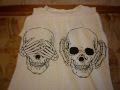 BG impression Skull Print Cotton Tops Vest from banggood