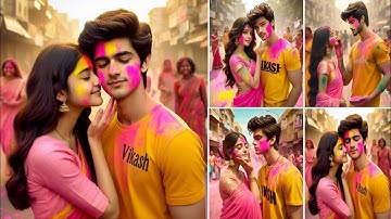 Happy Holi Ai Photo Editing 2024 | HoliKa Photo Kaise Banaye | Bing Image Creator #ai