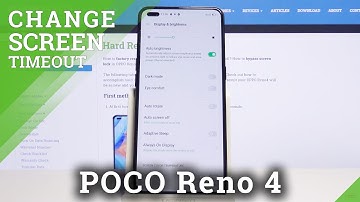OPPO Reno4 Change Screen Timeout