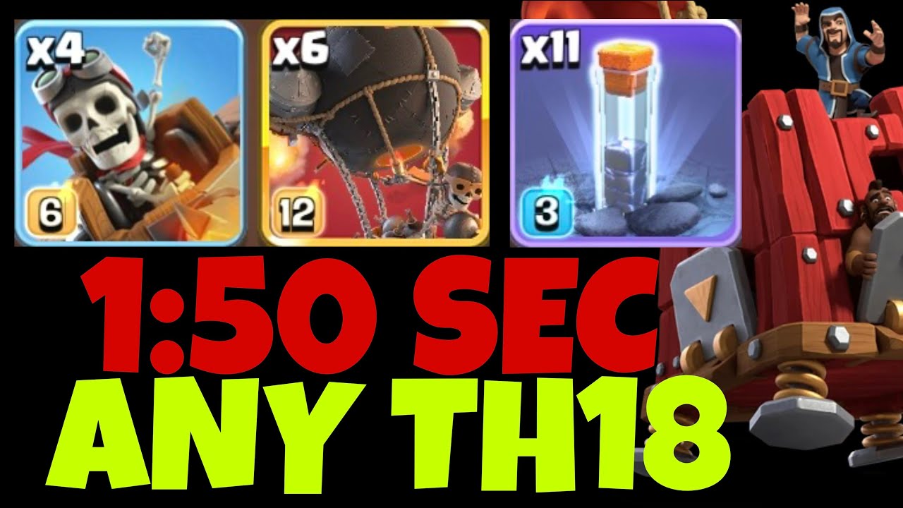 Th18 Dragon + Riders + Super loons + Totem Spell Attack Strategy | Th18 Attack Strategy (COC)