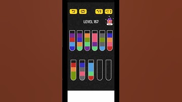 Water Sort Puzzle Level 157 Walkthrough #shorts #watersortpuzzle