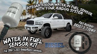 AirDog Water In Fuel Kit 2007.5-2023 Cummins Installation (DRX07.5-23DWIF)