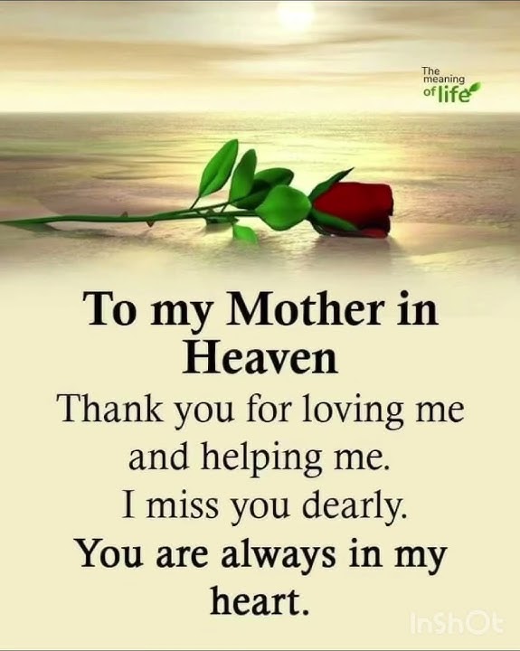 To my Mother in Heaven ❤️ | Thank you for loving me ❤️| quotes | #shortvideo #motivation #trending