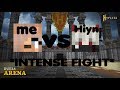 Intense fight with an iyn ft hiyn200 star in bedwars