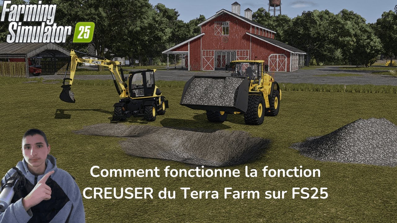 TUTO MOD : Comment fonctionne la fonction CREUSER du Terra Farm sur FS25