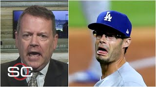 Buster olney joins sportscenter to discuss los angeles dodgers relief
pitcher joe kelly being suspended eight games after he threw near
houston astros hitter...