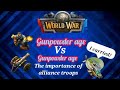 Dominations level 61 gunpowder age two off vs 118 gunpowder age two defense dominations