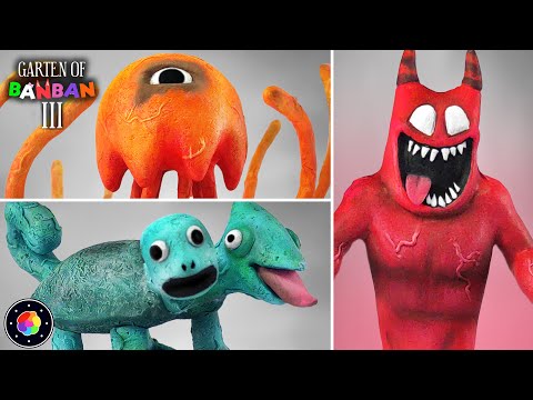 SCULPTING STINGER FLYNN, BANBAN, TAMATAKI and CHAMATAKI (Garten of Banban 3) Clay | PlastiVerse