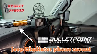 Installing Bulletpoint Mounting Solutions phone mount in my Gladiator Mojave