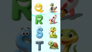 ABC Words Song (Q-Z) | Alphabet & Phonics 🔠 #shorts #ABCforkids #zuzubean #preschoollearning