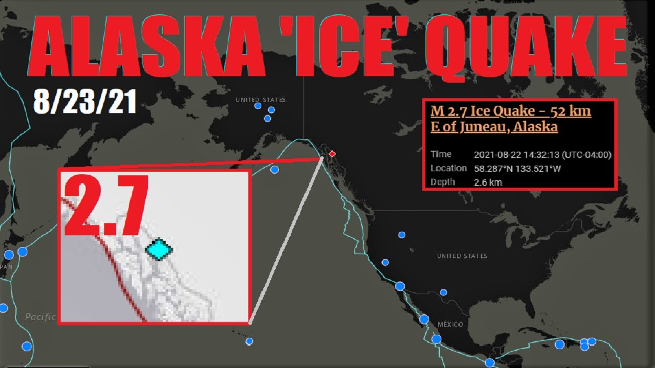 *RARE* Alaska 'ICE QUAKE' Registered by USGS "Glacial Cryoseism" 8/23
