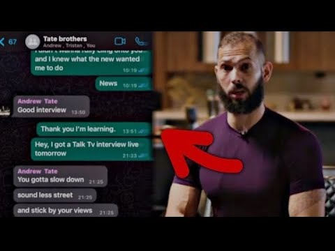 Andrew Tate LEAKED Messages After BBC Interview - YouTube