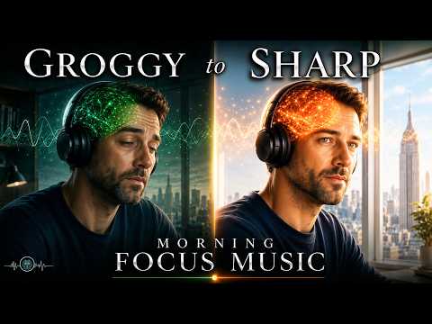 Deep Work Music | Shake Off Morning Grogginess & Wake Up Sharp | Monaural Beats