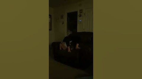 Chest stand on couch!