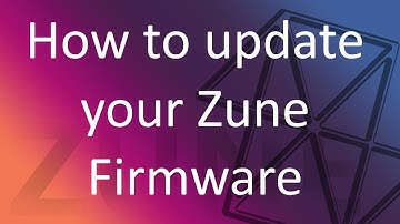 How to Update your Zune or Zune HD Firmware without Microsoft Servers!