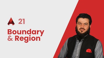AutoCAD | How to insert Region & Boundary Lesson 21 in Urdu/Hindi/Eng by Ilyas khan CAD FullTutorial