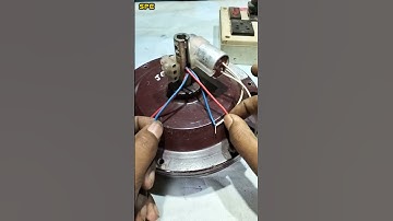 Ceiling fan 4 wire connection with capacitor #spelectric #shortsviral #wiring
