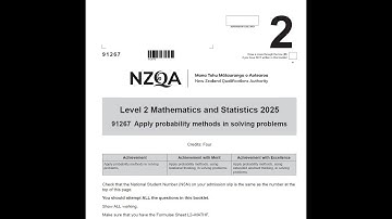 NCEA Level 2 Probability (AS 91267) — FULL 2025 Exam Walkthrough | Apply Probability Methods