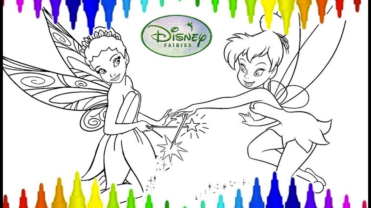 tinkerbell queen clarion coloring pages