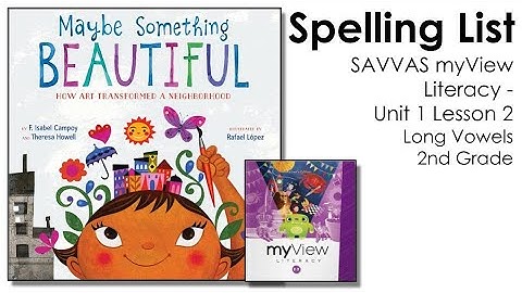 SAVVAS MyView Literacy Unit 1 Lesson 2 Spelling - 2nd Grade
