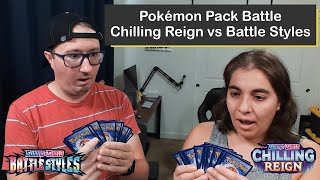 Pokémon Sword & Shield Battle Styles vs Chilling Reign Pack Battle