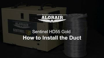 How to Install the Duct in Sentinel HD55 Dehumidifier Gold - AlorAir