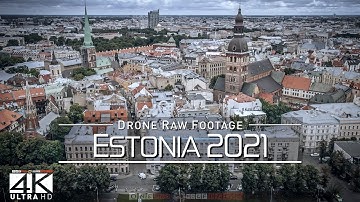 【4K】Drone RAW Footage 🔥 This is ESTONIA 2021 🔥 Tallinn and More | UltraHD Stock Video