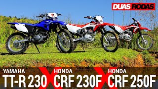 Trilha de Moto CRF 230 e Importadas - Subida do Rio - Essa é Bruta