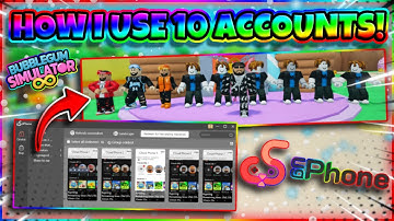 HOW I USE 10 ACCOUNTS AT ONCE ON BUBBLE GUM SIMULATOR INFINITY!!! (UgPhone)