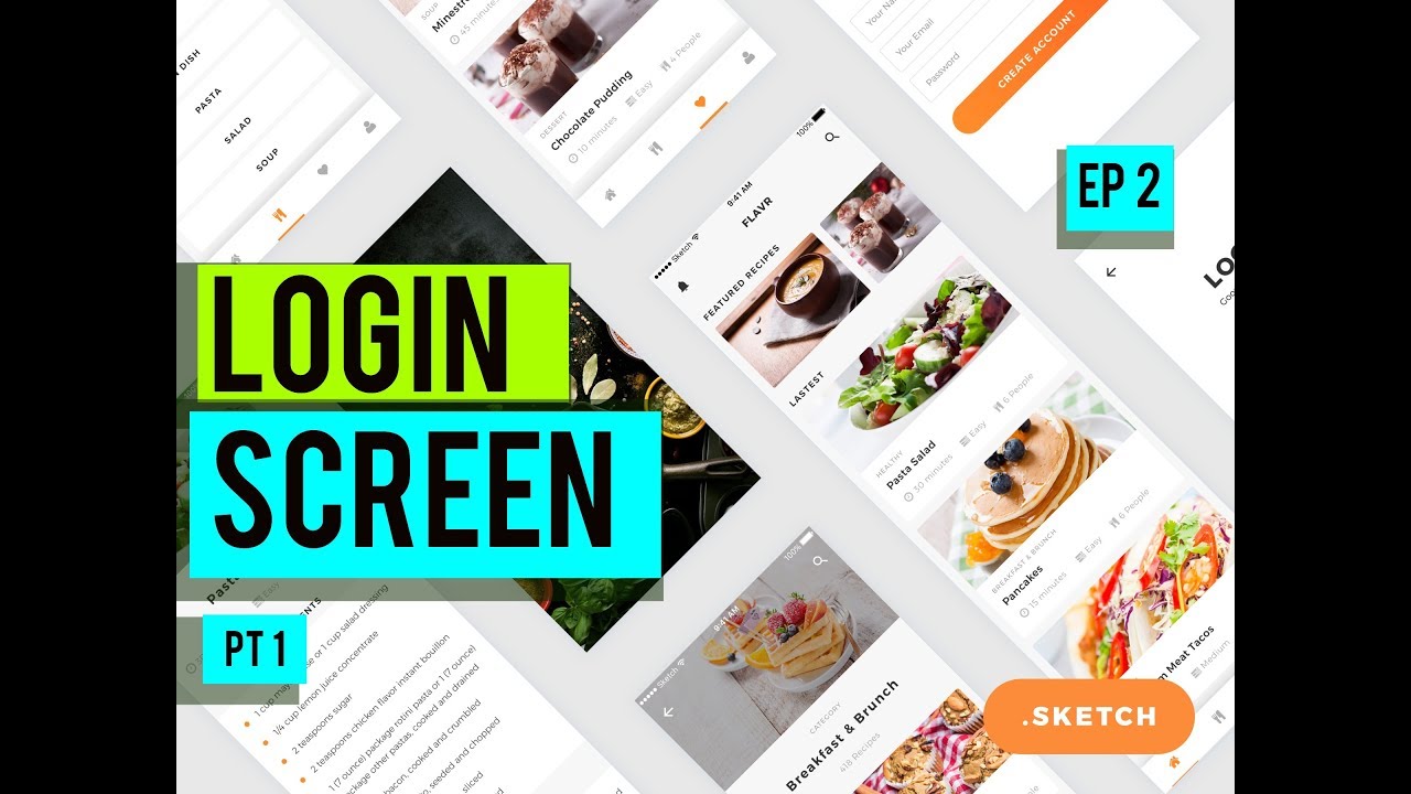 How to make a Food Recipe App with Swift iOS: Ep 2- Log In Screen (pt 1