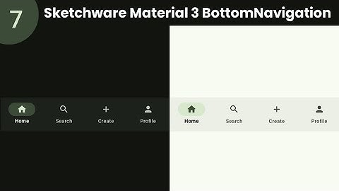Sketchware material 3 BottomNavigation Bar | Sketchware Material 3:  bottom navigation bar