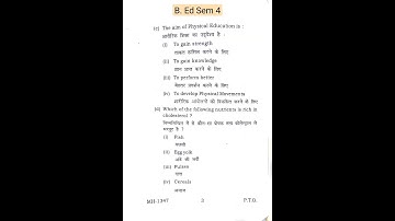 Health and Physical Education 2021-23 VBU B.ed Sem 4