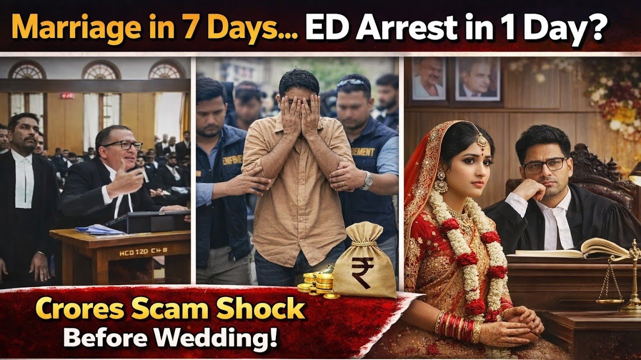 Marriage in 7 days... ED Arrest in 1 Day? | Crores of Scam before wedding| Law and Logic | #trending