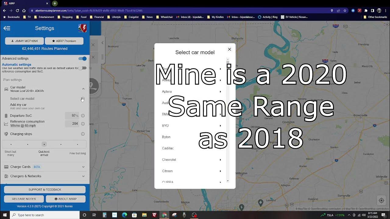 How to use a Better Route Planner to Plan EV Trips YouTube
